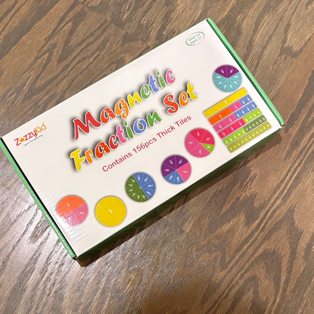 NWT Zazzykid Magnetic Fraction Set - Multicolor
